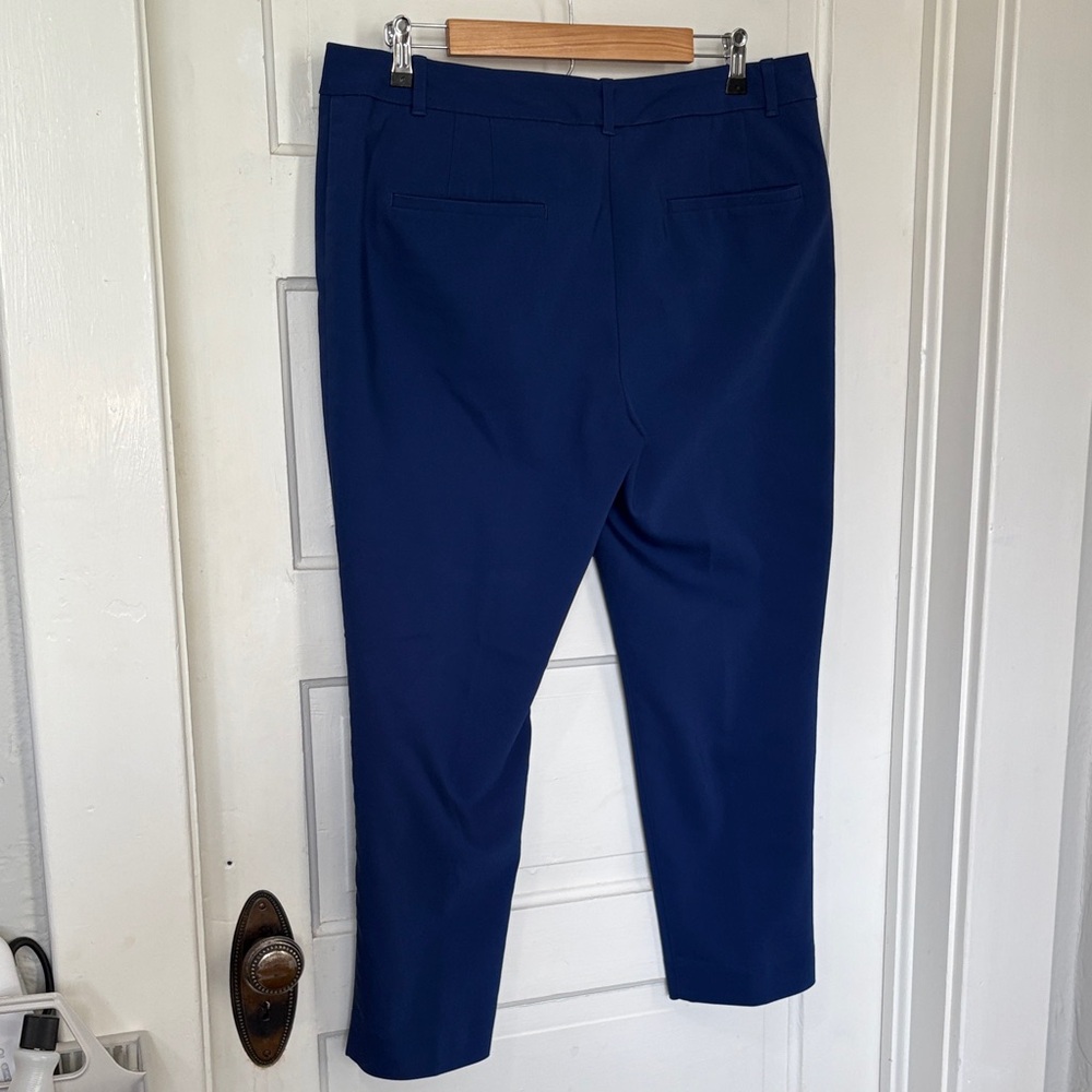 White House Black Market Royal Blue Cropped Dress Pants Sz 14 - Picture 3 of 6